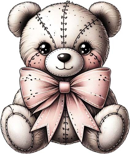 Colour stuffed teddy bear - teddy,