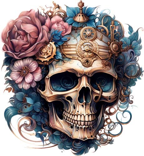 Colourful halloween floral - halloween,