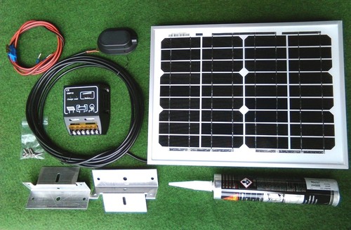 10w solar panel - full, roof