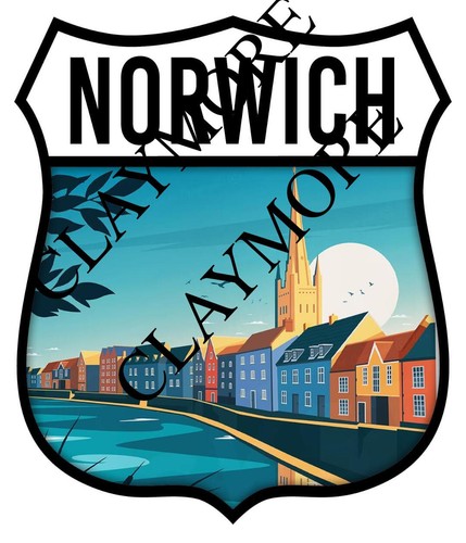 Norwich norfolk car sticker - norfolk,
