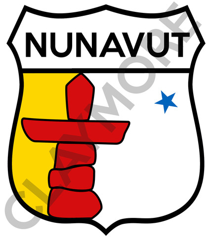 Nunavut canada car sticker - canada,