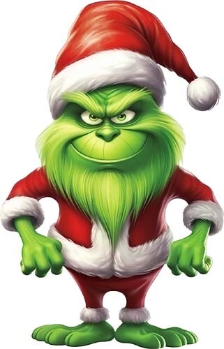 Colourful christmas grinch - colourful,