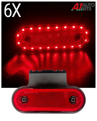12v 24v marker red side - 6x,