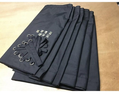 Camper van curtains - curtains, black