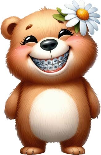 Colourful funny teddy brace - funny,