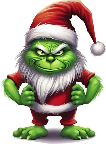 Colourful christmas grinch - colourful,