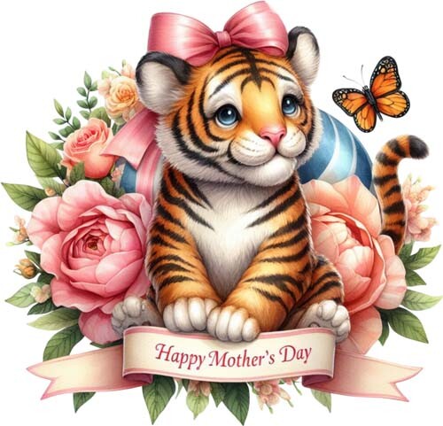 Colourful mother day - mother's,