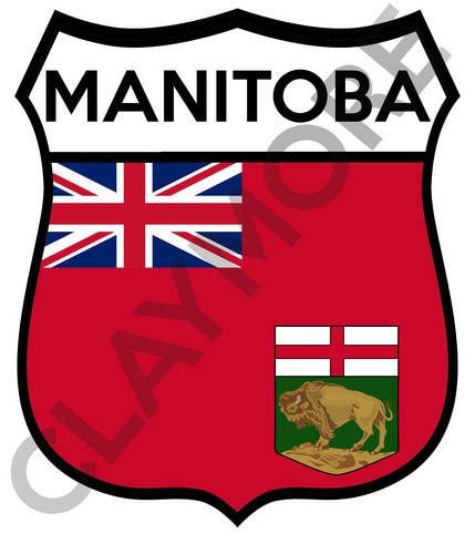 Manitoba canada car sticker - manitoba,