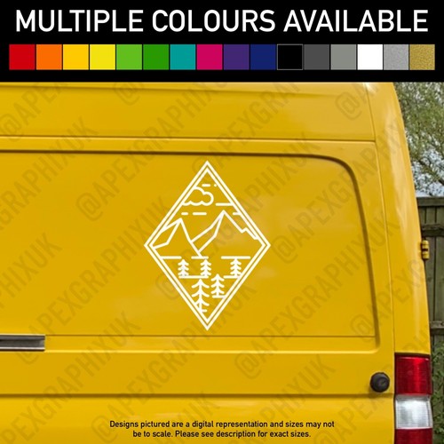 Mountains 210mm compass decal - 210mm,