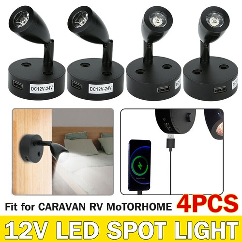 4pc 12v led interior spot - 12v,