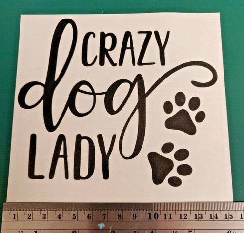 Crazy dog lady - crazy, logo