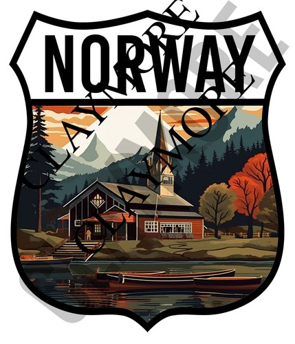 Norway car sticker - , van