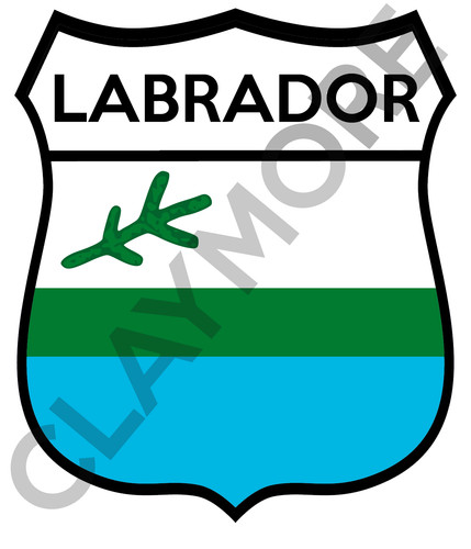 Labrador canada car - canada, sticker