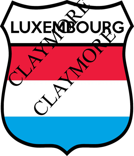 Luxembourg car sticker - , camper