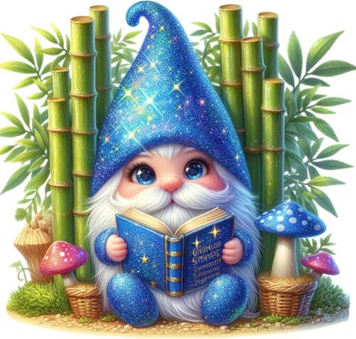 Colourful magic garden - magic, blue