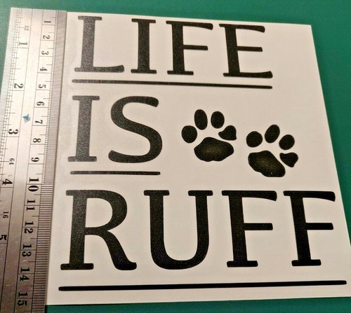 Life ruff dog logo - is,