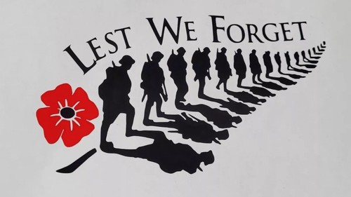 Lest forget decal - lest,