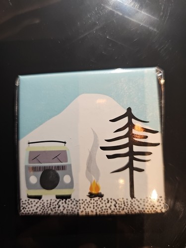 Camper van fridge magnet - van,