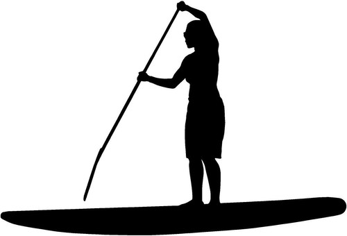 Sup female paddleboarder - sup,