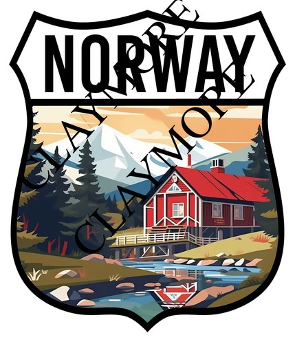 Norway car sticker - , camper