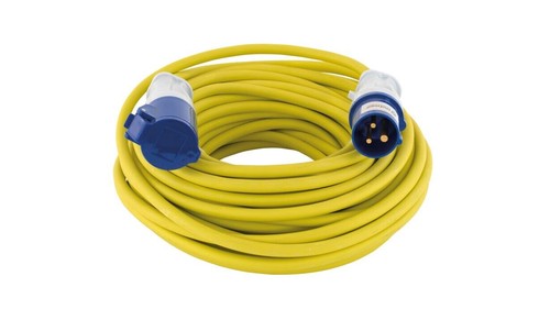 20m yellow hookup mains power - yellow,