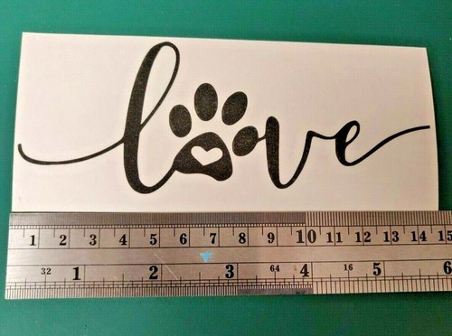 Love paw print logo - love,