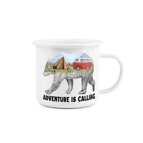 Enamel adventure calling - adventure, is