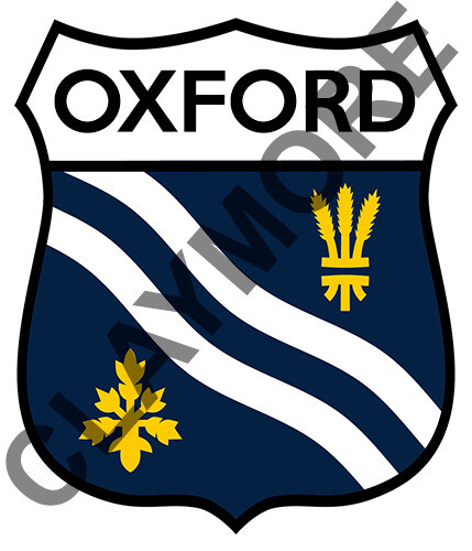 Oxford oxfordshire car sticker - car,