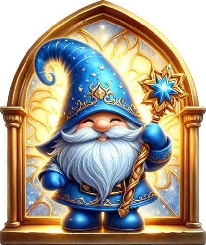 Colourful magic garden - colourful, blue