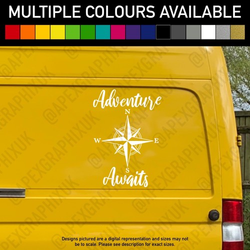 Adventure compass 210mm decal - adventure,