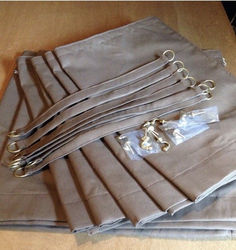 Camper van curtains brown - camper, vw